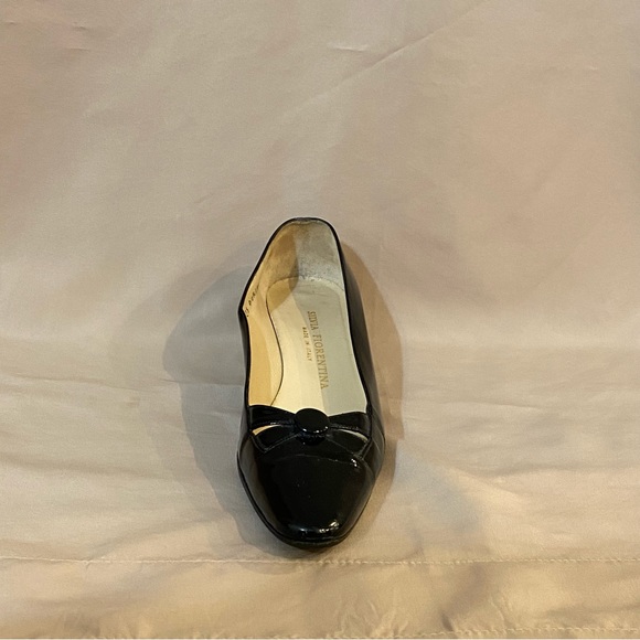 Silvia Fiorentina 7M Black Leather Heels - Picture 6 of 15